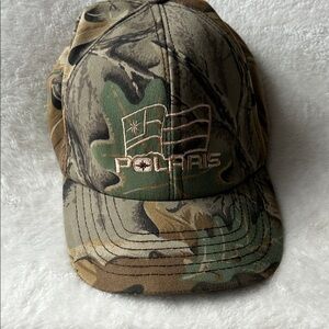 Vintage Polaris trucker SnapBack Camouflage Cap